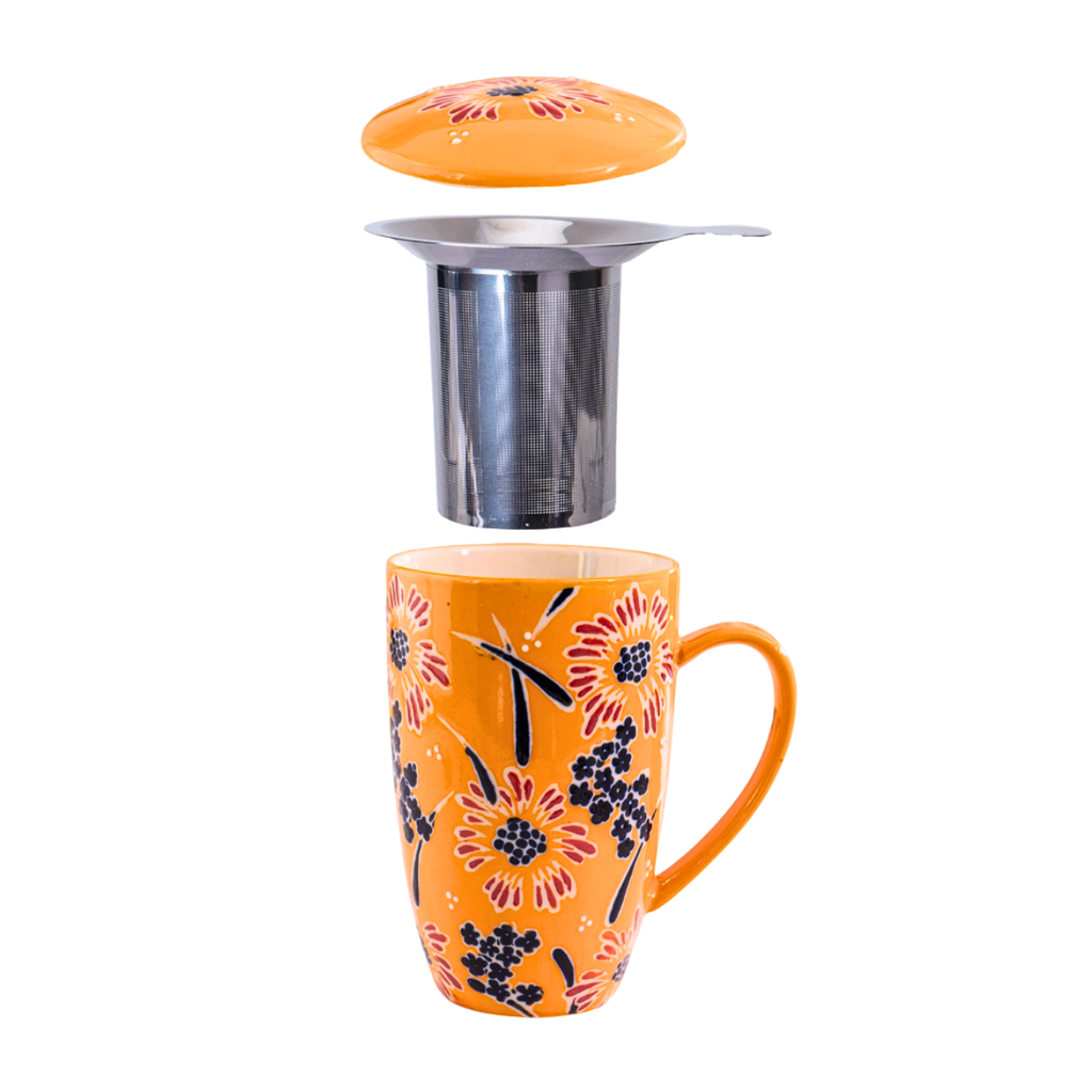 Mug with Stainless Steel Infuser - Sunshine Fields
