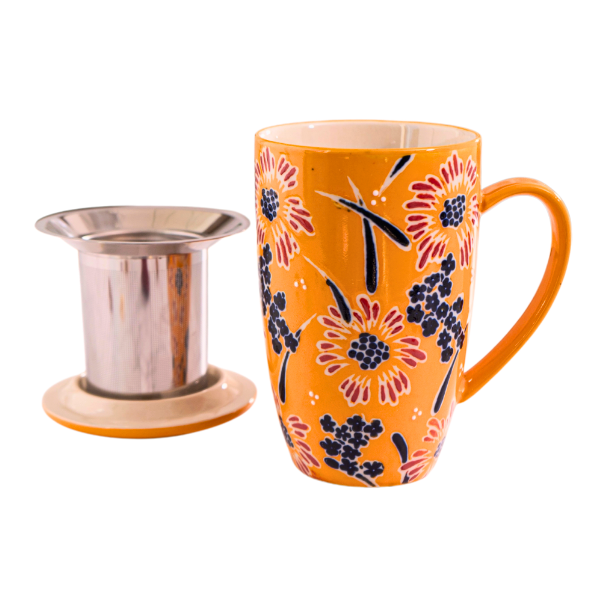 Mug with Stainless Steel Infuser - Sunshine Fields