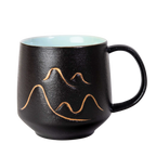 Mountain Range Ceramic Mug, Infuser & Lid