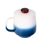 Mountain Range Ceramic Mug, Infuser & Lid