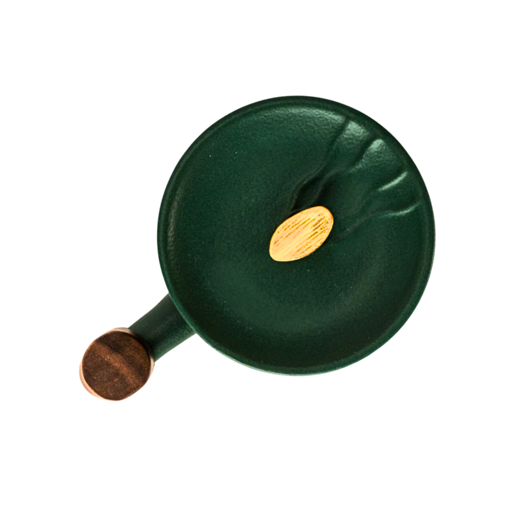 Porcelain Tea Infuser Mug — Mountain Green | Complete Brewing Set