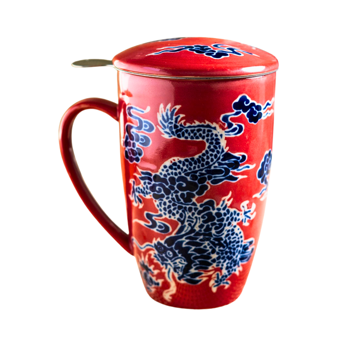 Mug with Stainless Steel Infuser - Red Dragon
