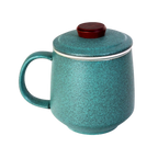 Mountain Range Ceramic Mug, Infuser & Lid