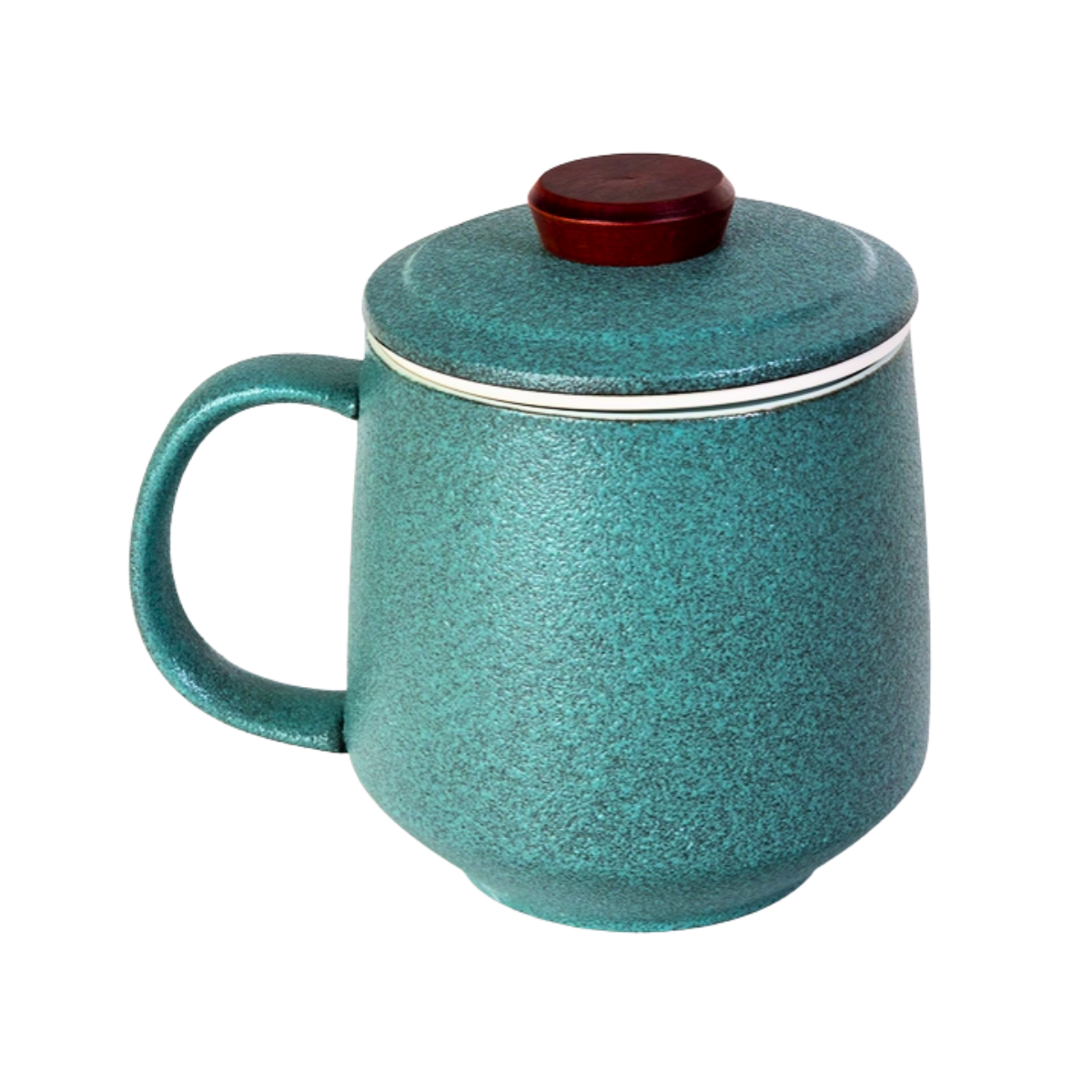 Mountain Range Ceramic Mug, Infuser & Lid
