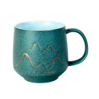Mountain Range Ceramic Mug, Infuser & Lid