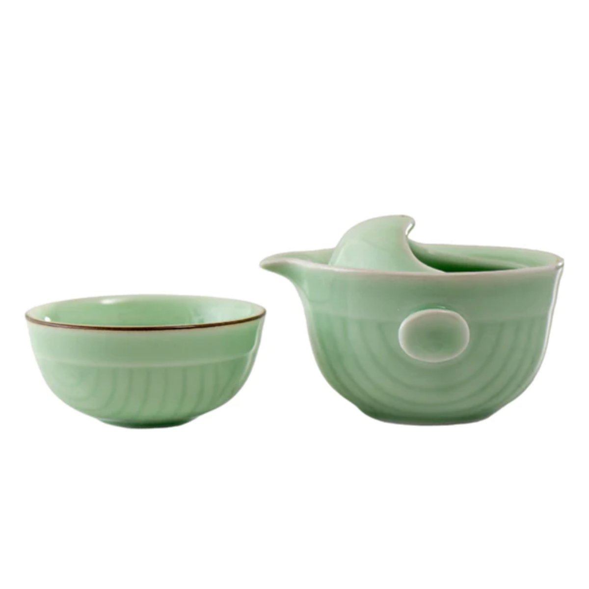 Koi Fish Gaiwan Style Tea Set