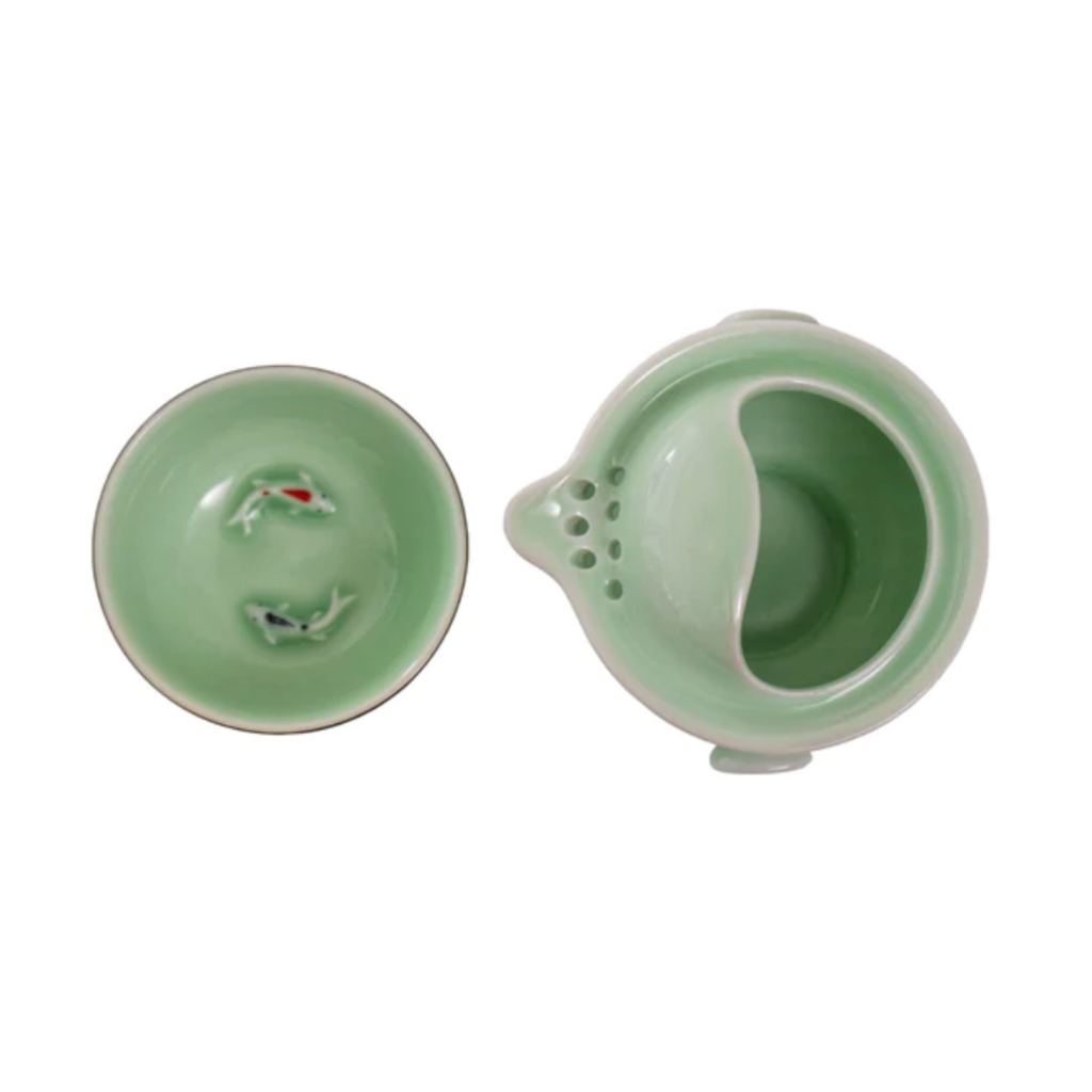 Koi Fish Gaiwan Style Tea Set