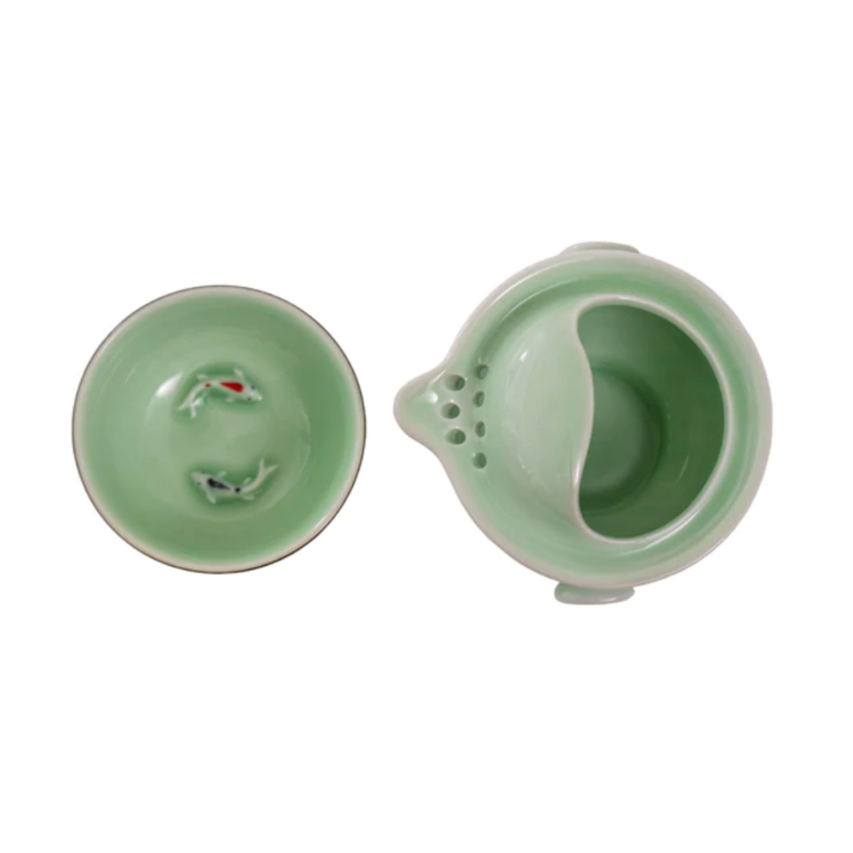 Koi Fish Gaiwan Style Tea Set