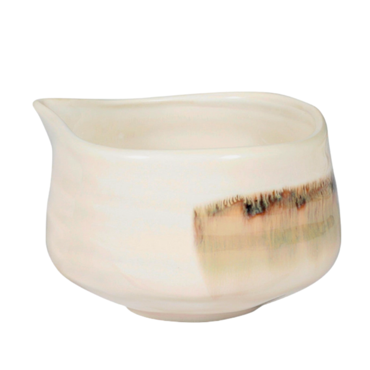 Matcha Bowl with Spout | Beige White | 20 OZ
