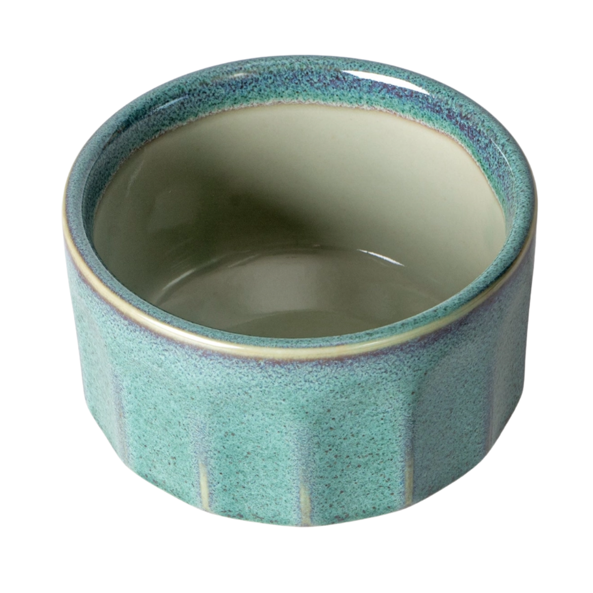Tetradecagon Japanese Matcha Bowl | Chawan - Onofu Green