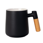 Ceramic Tea Mug, Infused & Lid with Wooden Handle | 15 fl oz