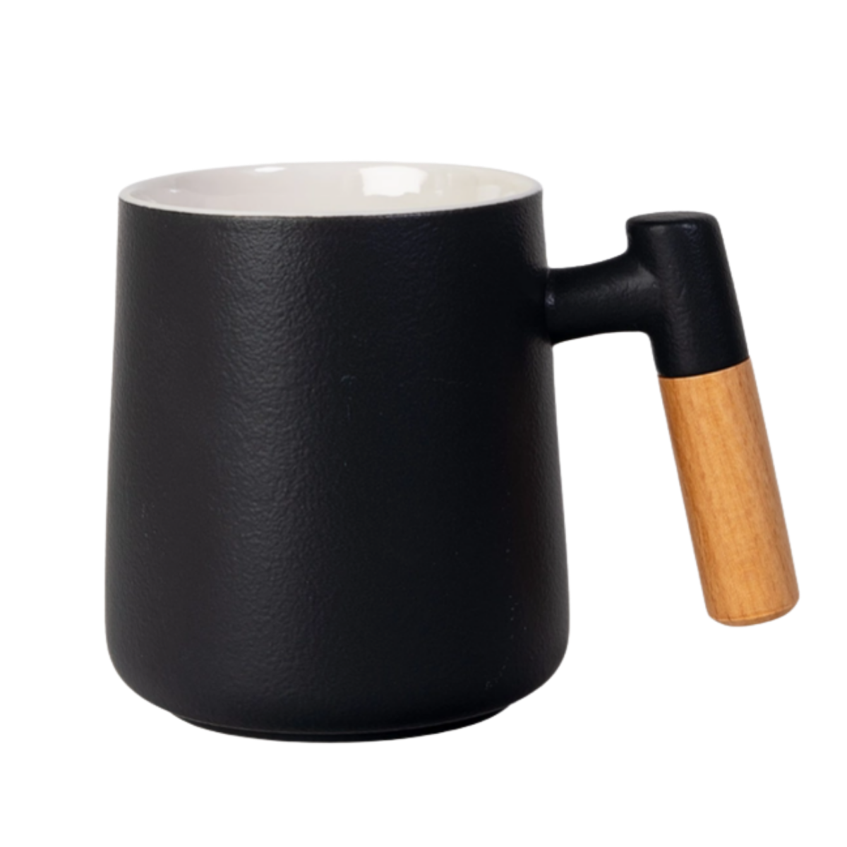 Ceramic Tea Mug, Infused & Lid with Wooden Handle | 15 fl oz