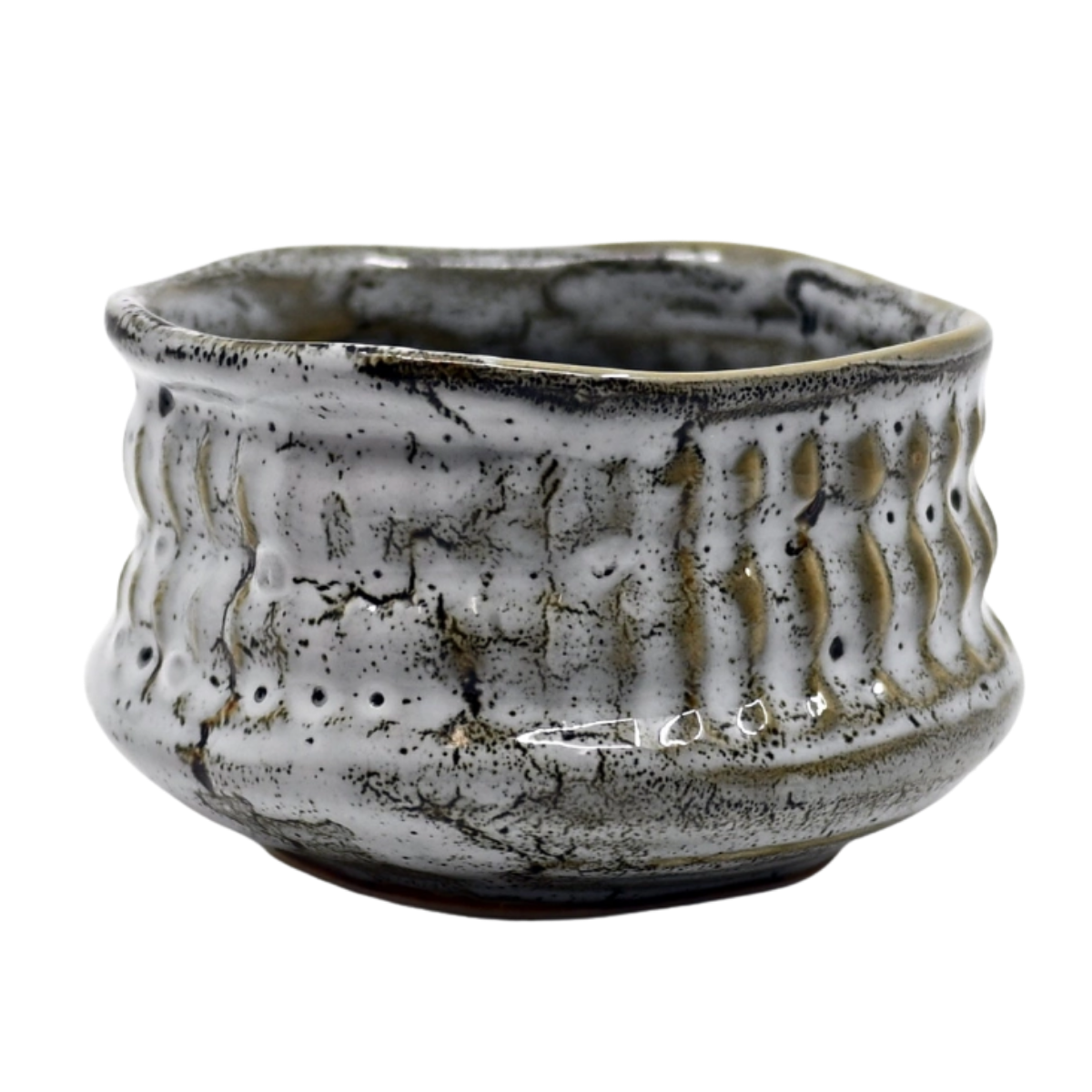 Japanese Mino Ware Mini Matcha Bowl | Chawan - Yuzushiro