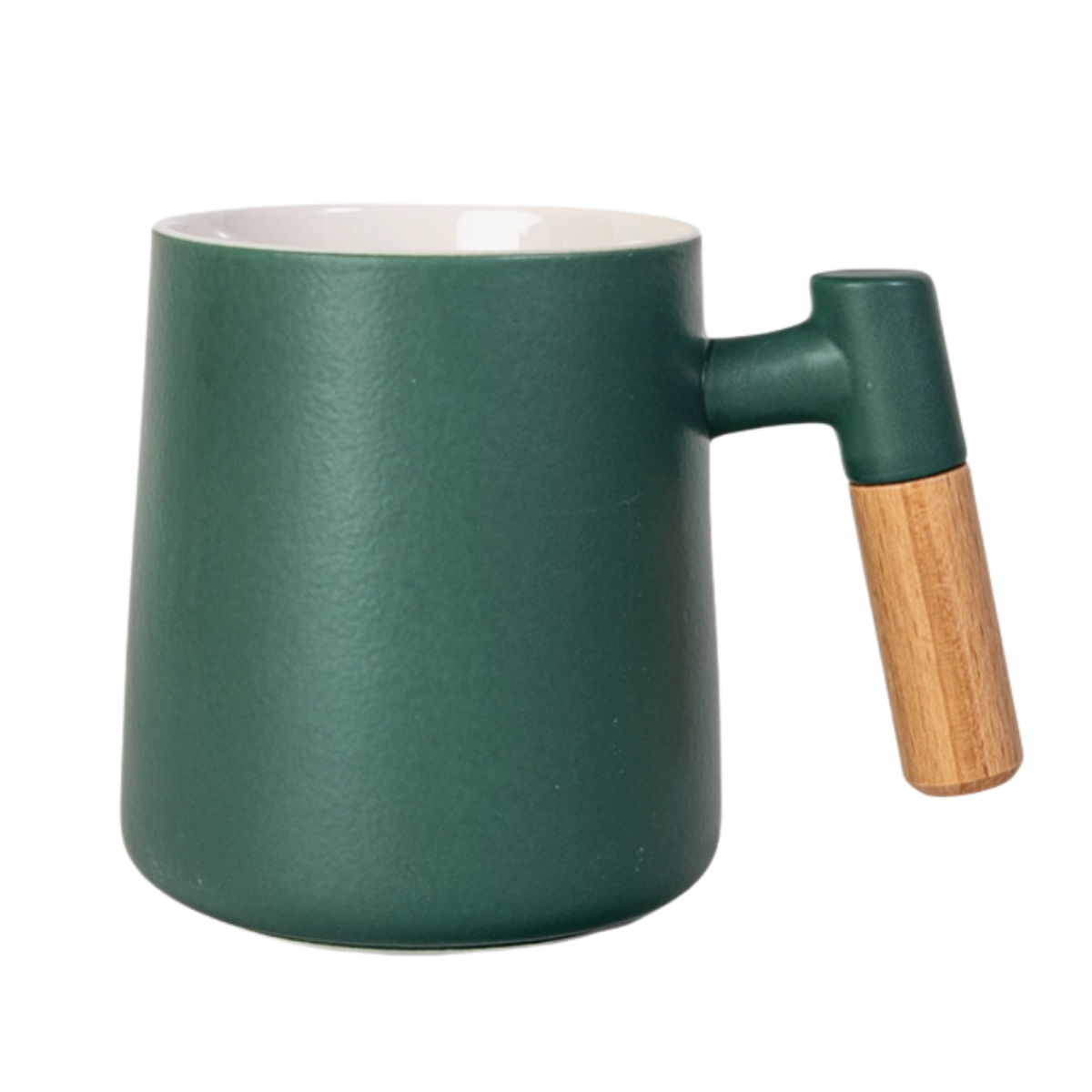 Ceramic Tea Mug, Infused & Lid with Wooden Handle | 15 fl oz