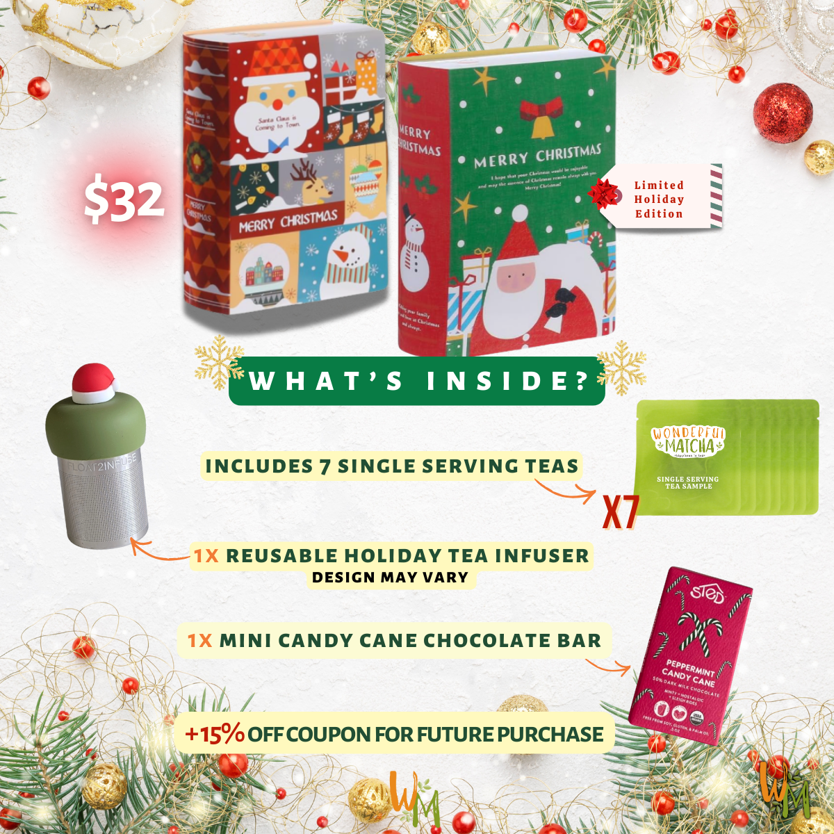 Holiday Tea Book Gift Box