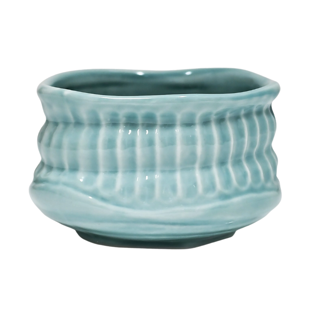Japanese Mino Ware Mini Matcha Bowl | Chawan - Turquoise