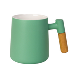 Ceramic Tea Mug, Infused & Lid with Wooden Handle | 15 fl oz