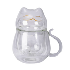 Glass Cat Infuser Mug | 13 fl oz
