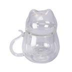 Glass Cat Infuser Mug | 13 fl oz