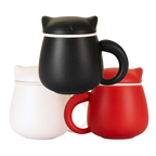 Ceramic Cat Mug with Infuser & Lid