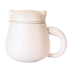 Ceramic Cat Mug with Infuser & Lid