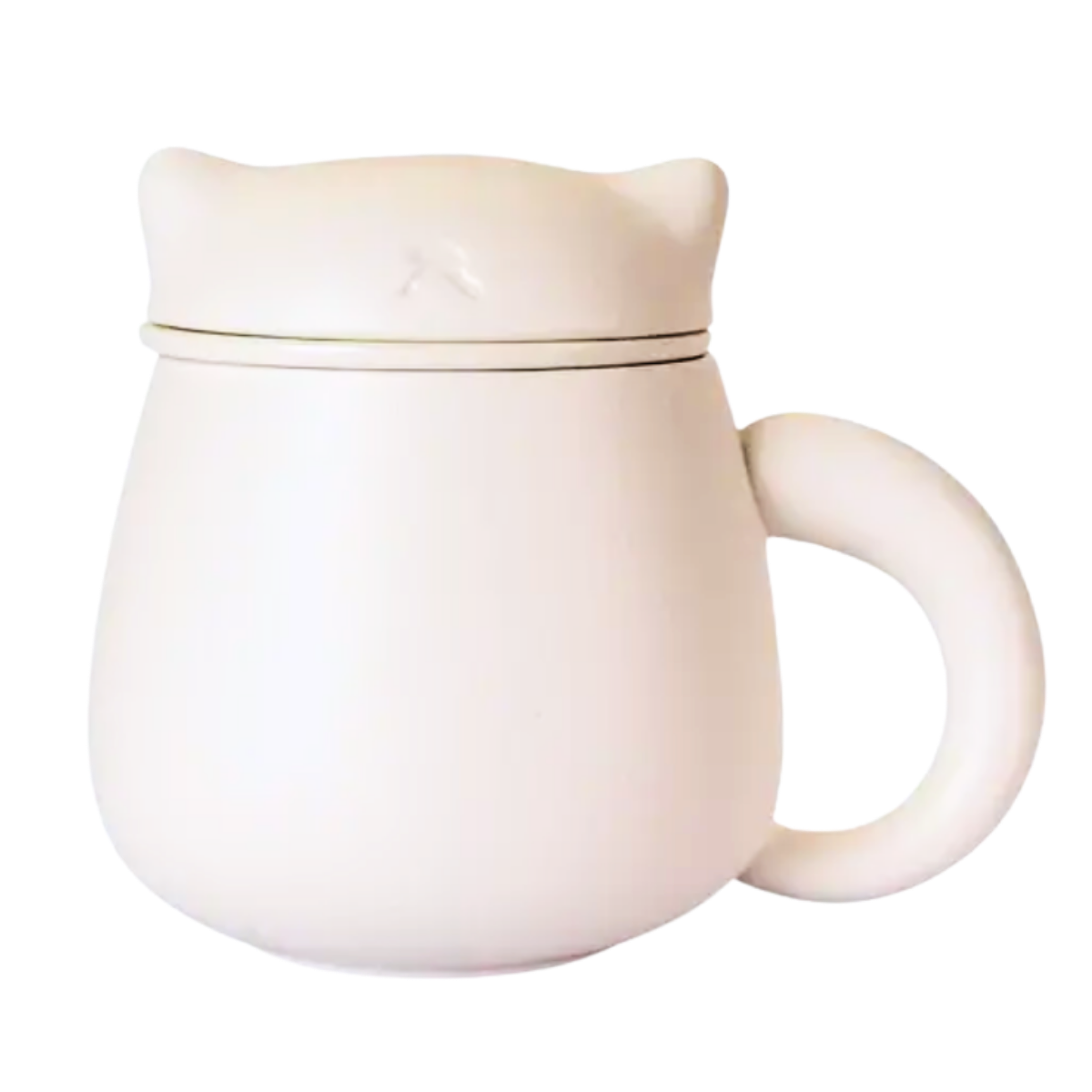 Ceramic Cat Mug with Infuser & Lid