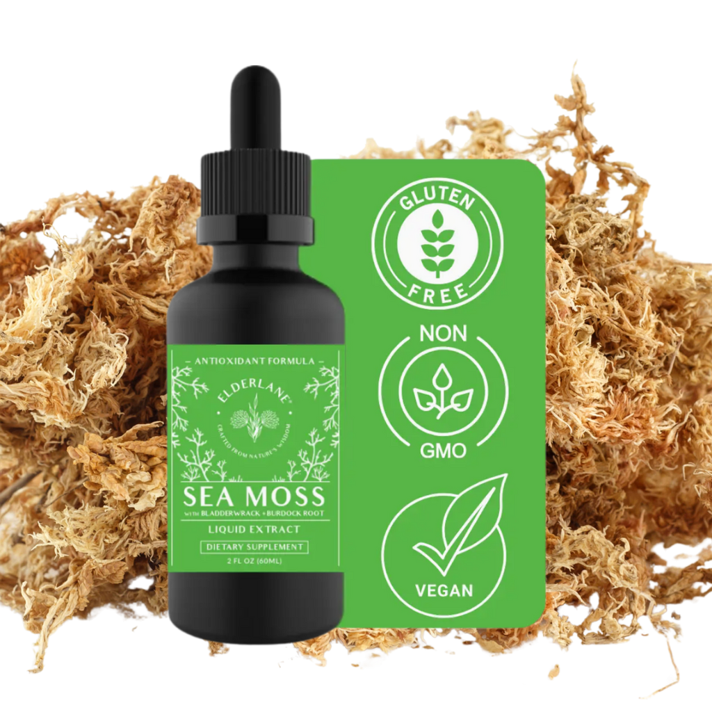 Sea Moss Drops with Bladderwrack & Burdock Root | 2 oz