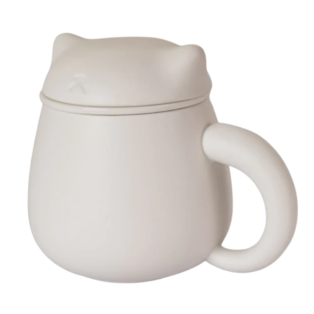 Ceramic Cat Mug with Infuser & Lid