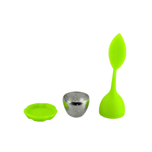 Silicone & Stainless Steel Leaf Tea Infuser - Thumbnail 2