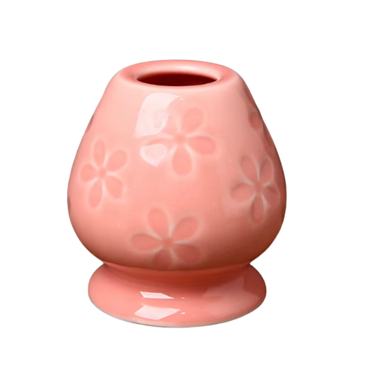 Embossed Matcha Whisk Stand | Pink