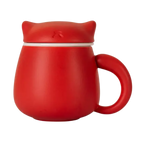 Ceramic Cat Mug with Infuser & Lid
