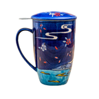 Mug with Stainless Steel Infuser - Fuji Mountain