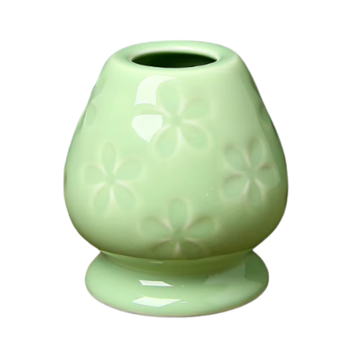 Embossed Matcha Whisk Stand | Green