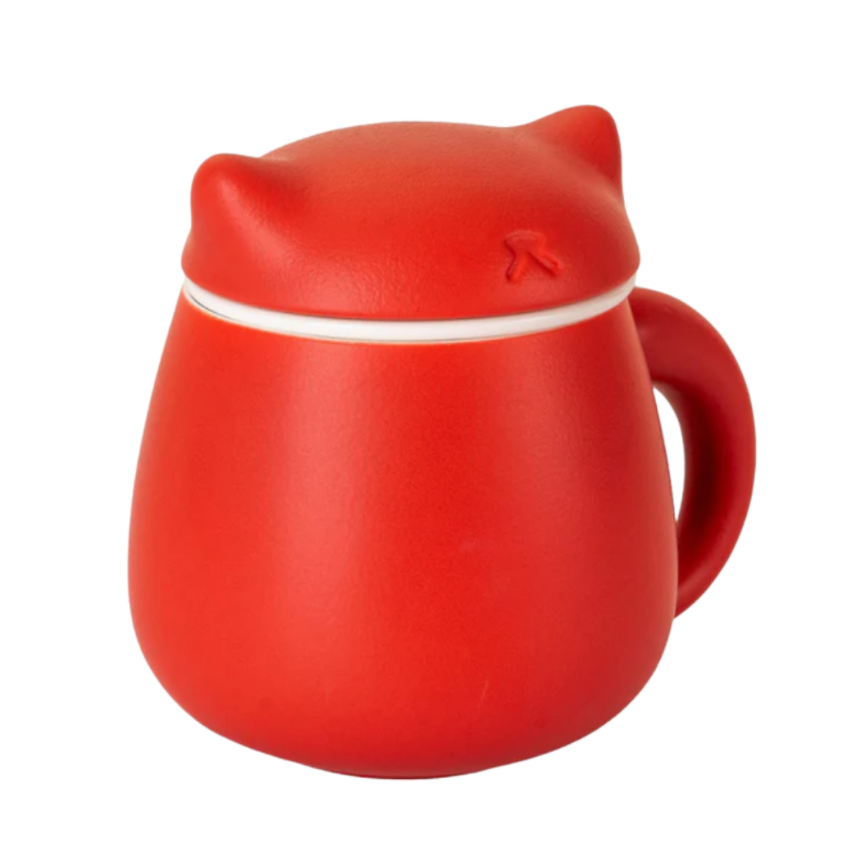 Ceramic Cat Mug with Infuser & Lid