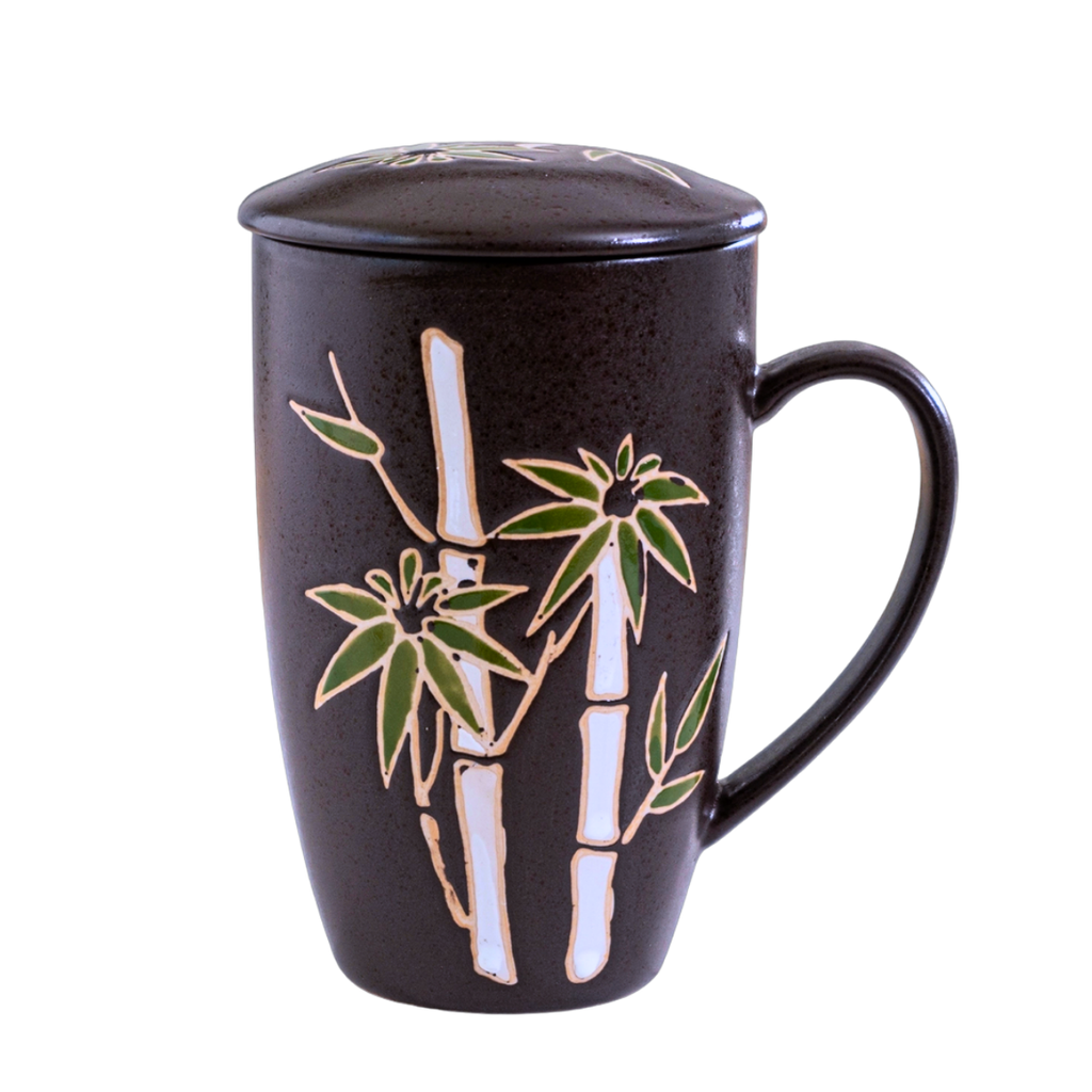 Mug with Stainless Steel Infuser - Bamboo Forest