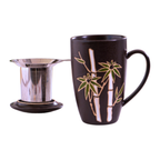 Mug with Stainless Steel Infuser - Bamboo Forest