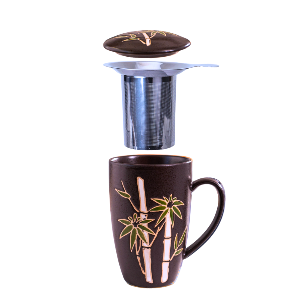 Mug with Stainless Steel Infuser - Bamboo Forest