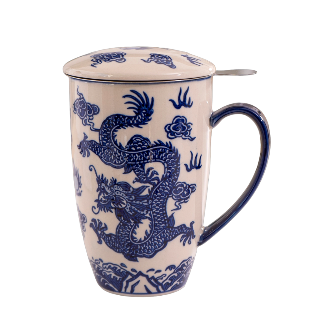 Mug with Stainless Steel Infuser - Ryu Dragon