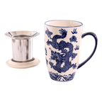 Mug with Stainless Steel Infuser - Ryu Dragon