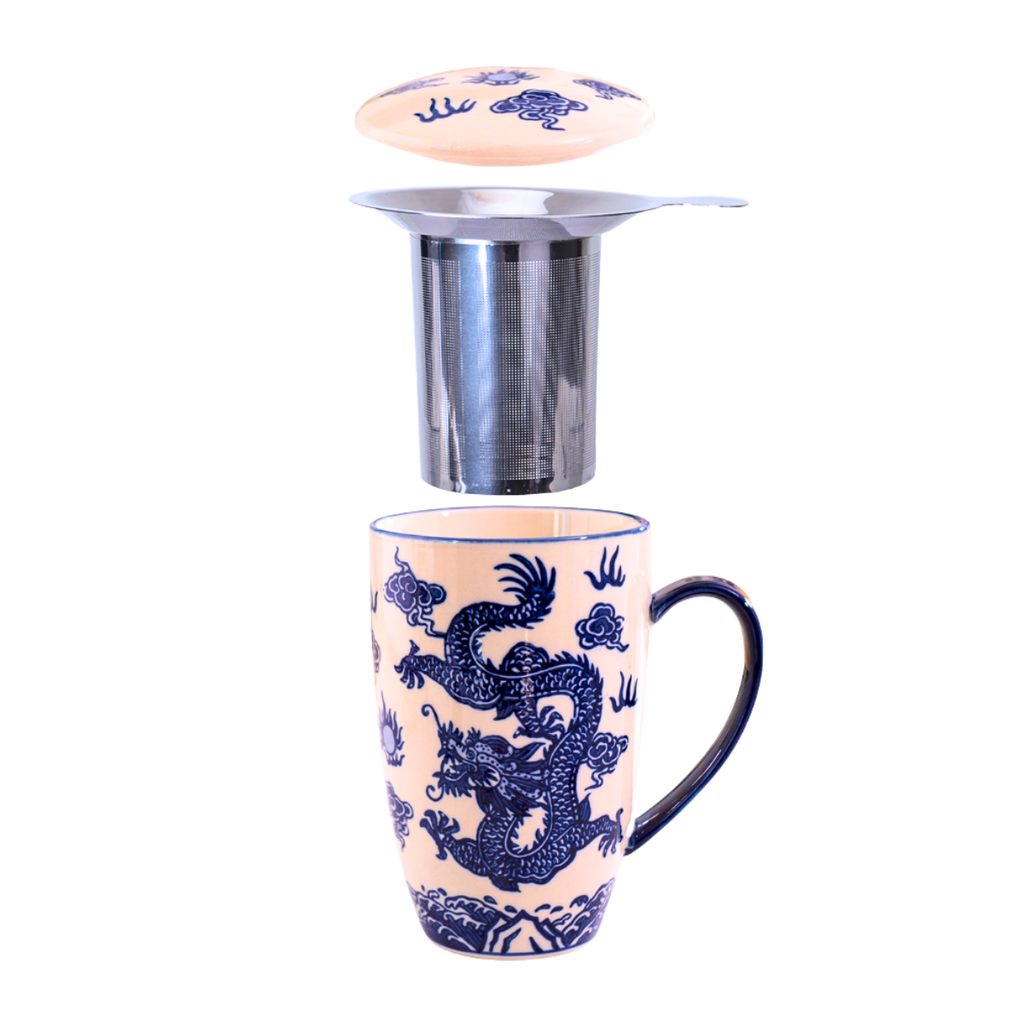 Mug with Stainless Steel Infuser - Ryu Dragon