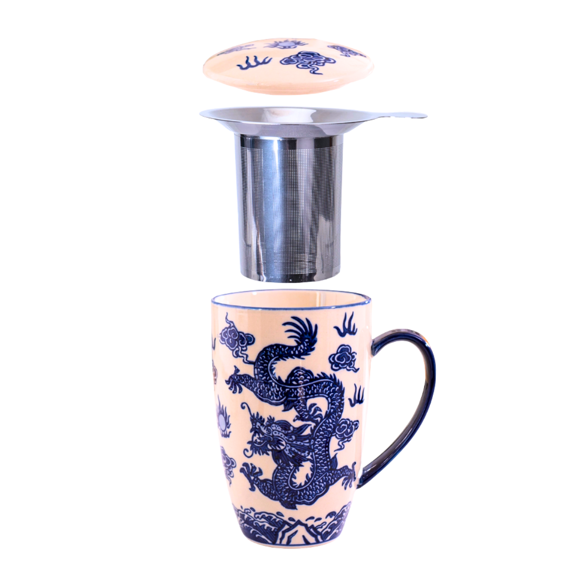 Mug with Stainless Steel Infuser - Ryu Dragon