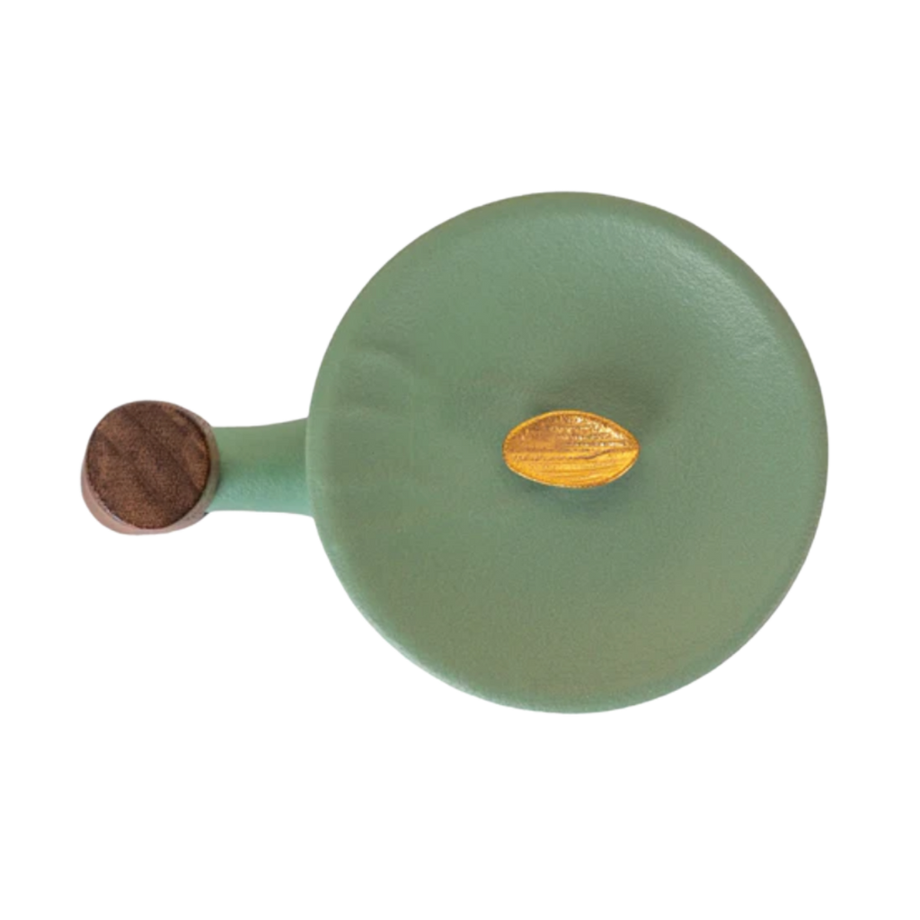 Ceramic Mug, Infuser & Lid with Wooden Handle