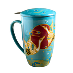 Mug with Stainless Steel Infuser - Twin Cranes