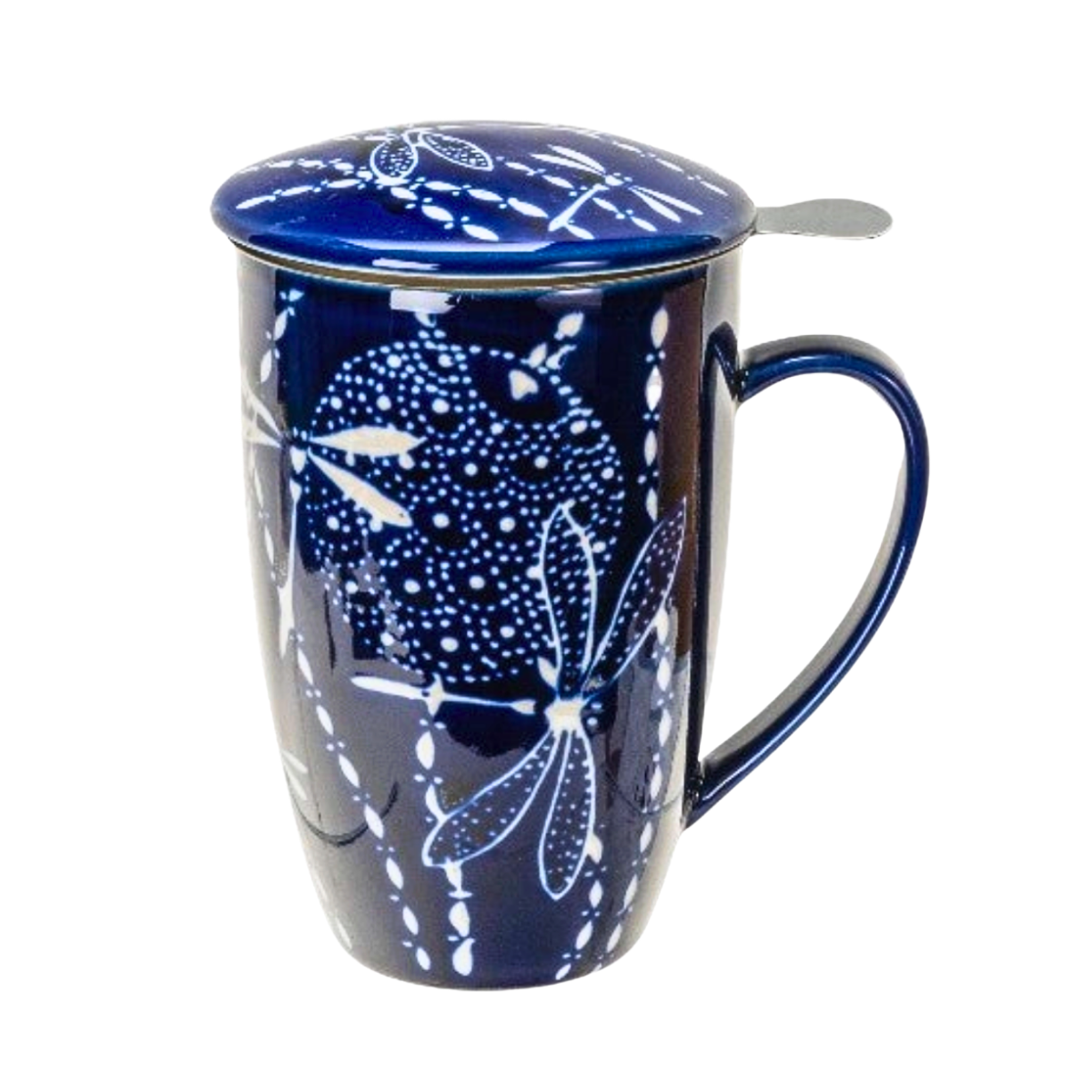 Mug with Stainless Steel Infuser - Dragonfly