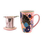 Mug with Stainless Steel Infuser - Festival Fans