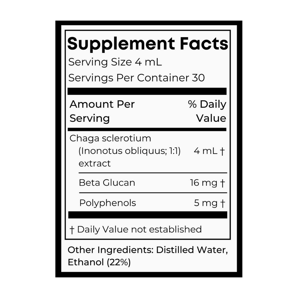 Organic Chaga Dual Extract Tincture | Birch Boys