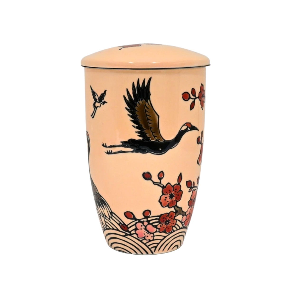 Mug with Stainless Steel Infuser | Crane Flower | 15 fl oz
