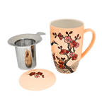 Mug with Stainless Steel Infuser | Crane Flower | 15 fl oz