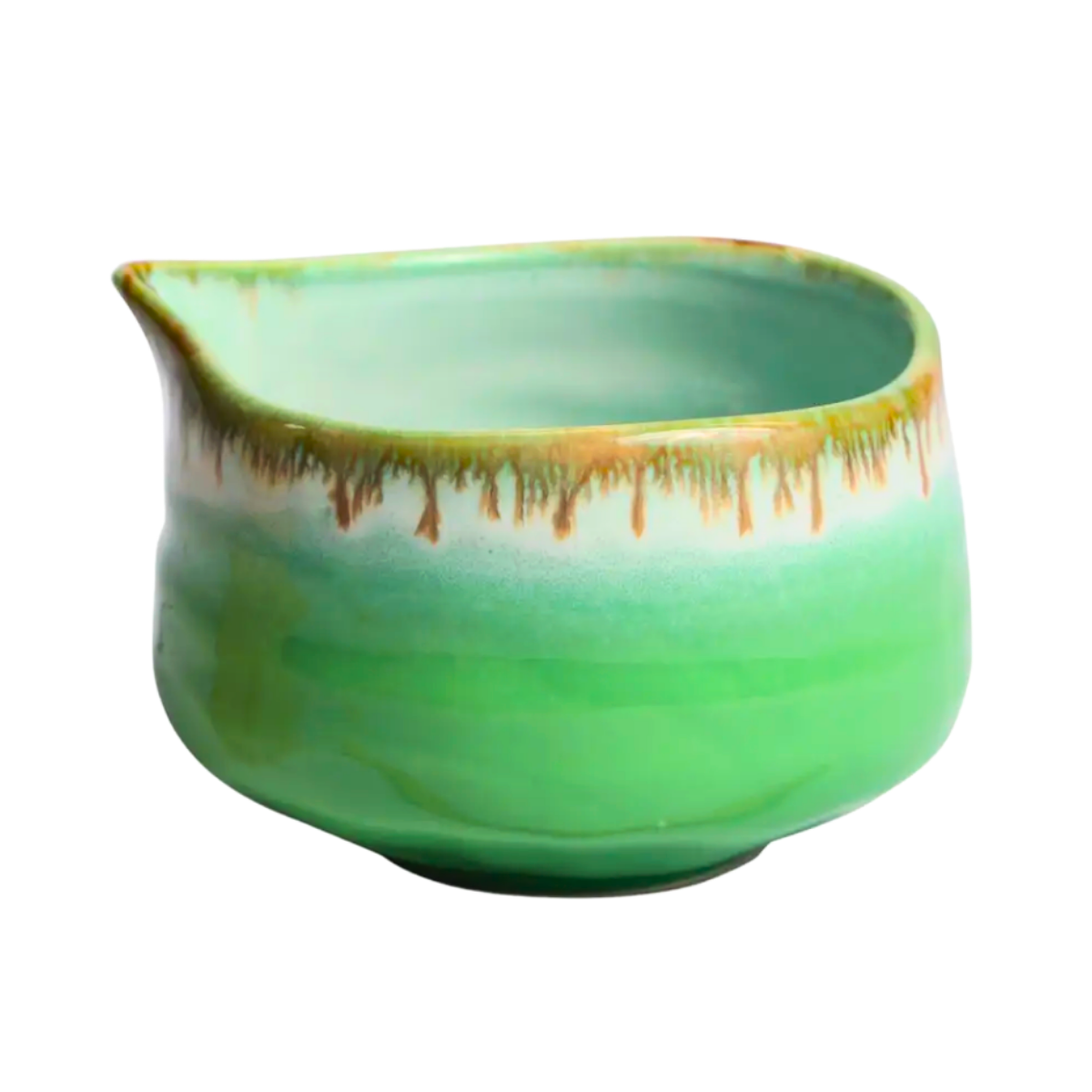 Matcha Bowl with Spout | Drip Green | 20 OZ