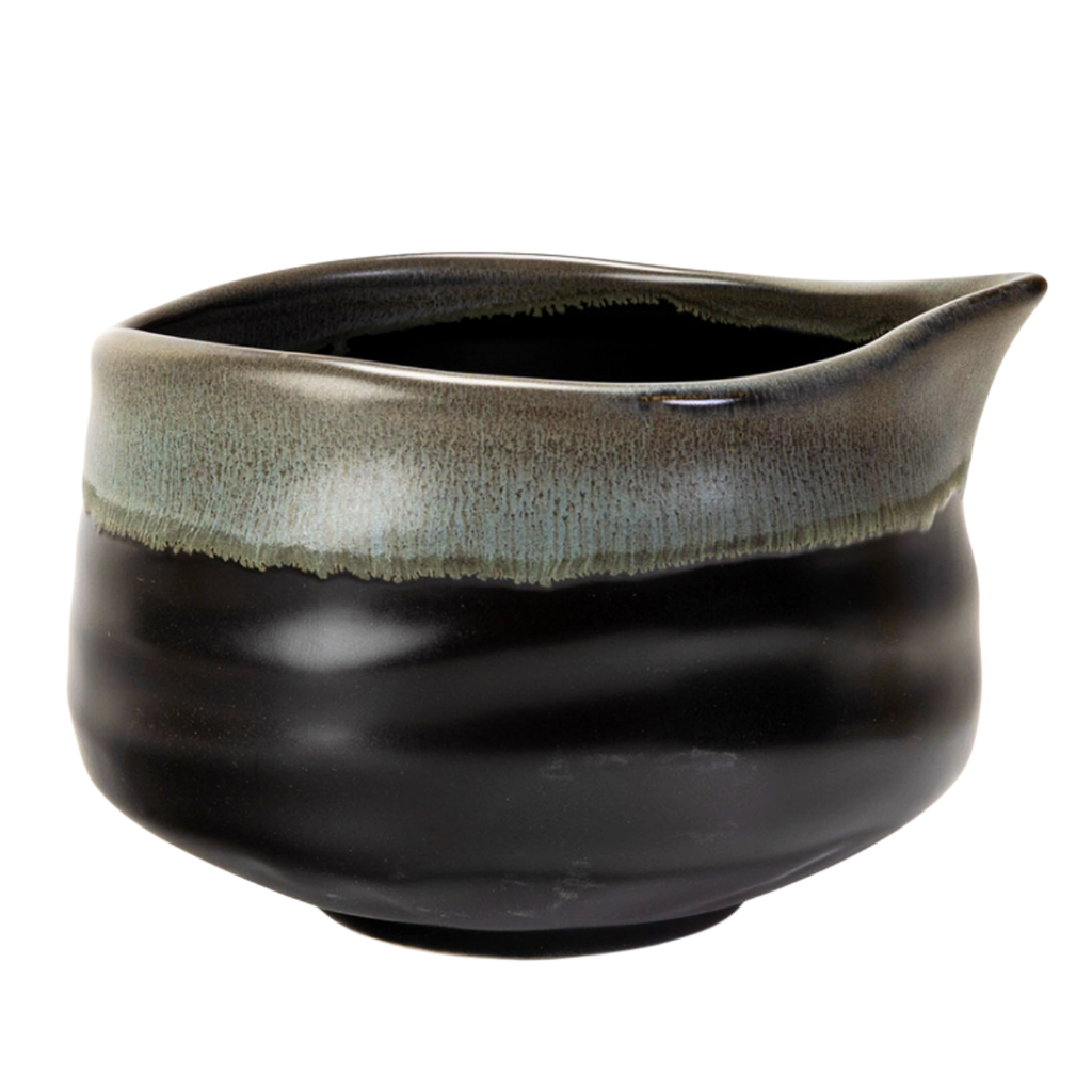 Matcha Bowl with Spout | Grey Black | 20 OZ
